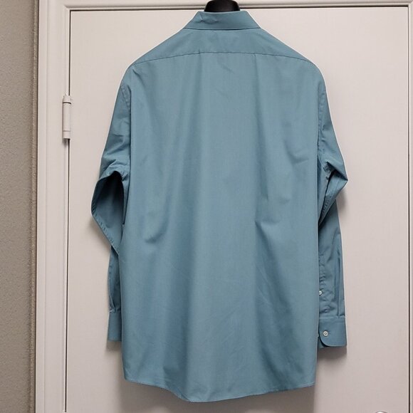 Vintage Arrow Mens Shirt Poplin XL 17 34/35 Button Up Wrinkle Free Long Sleeve - Picture 10 of 16